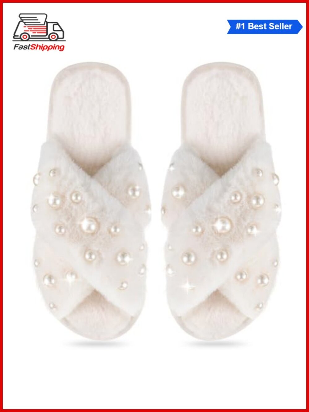 ✨ Jiuguva Bride Slippers Wedding Slippers for Women with Pearl